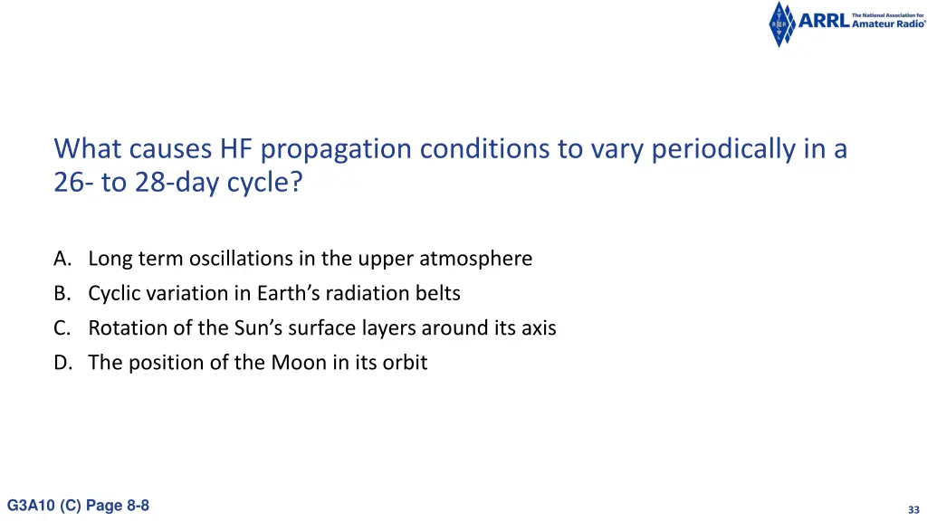 what causes hf propagation conditions to vary