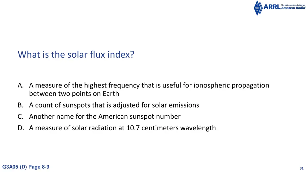 what is the solar flux index