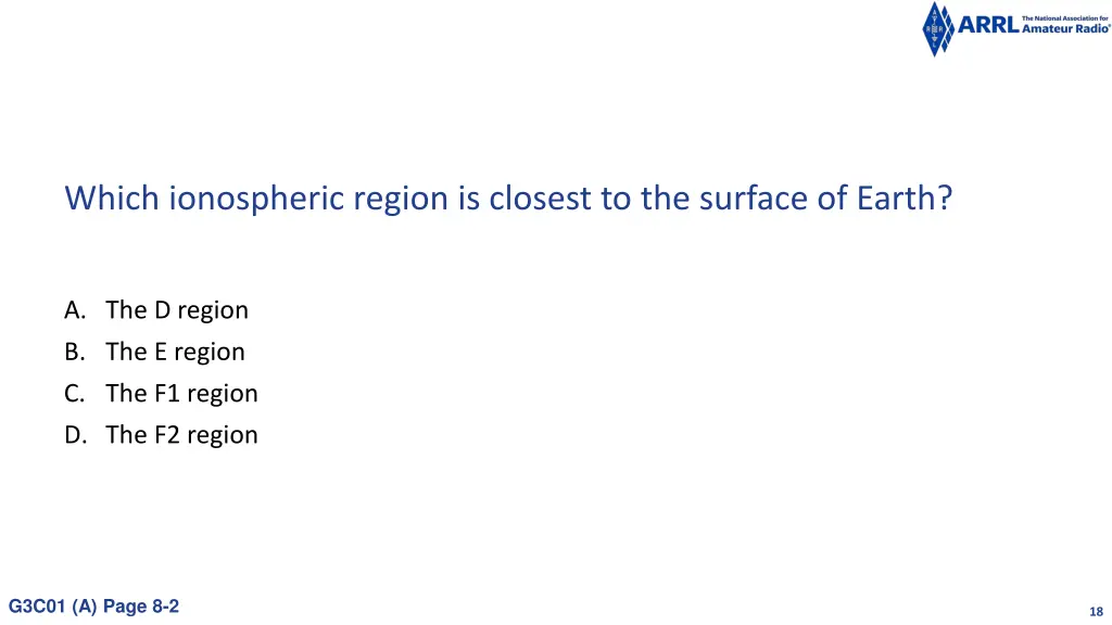 which ionospheric region is closest
