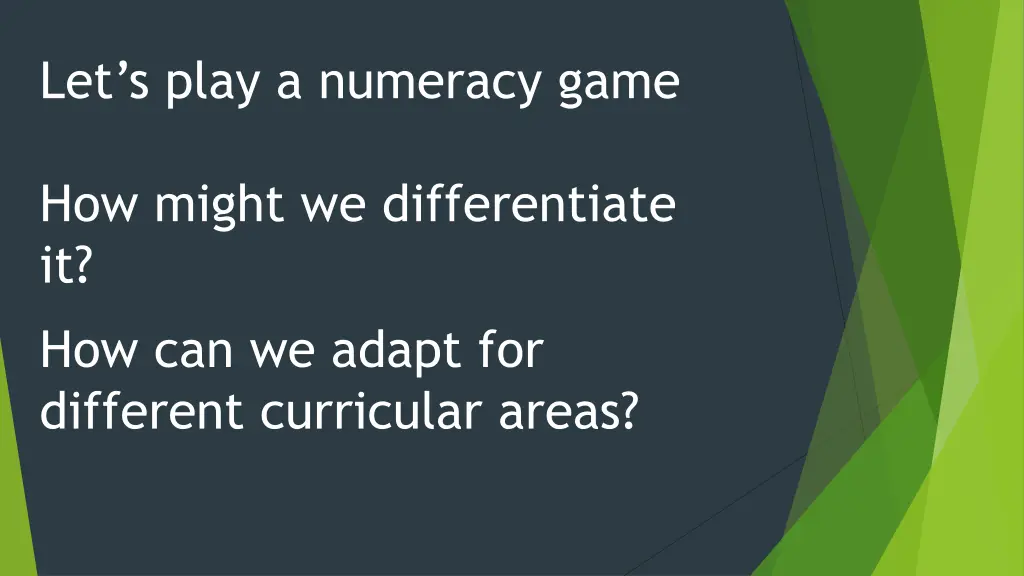 let s play a numeracy game