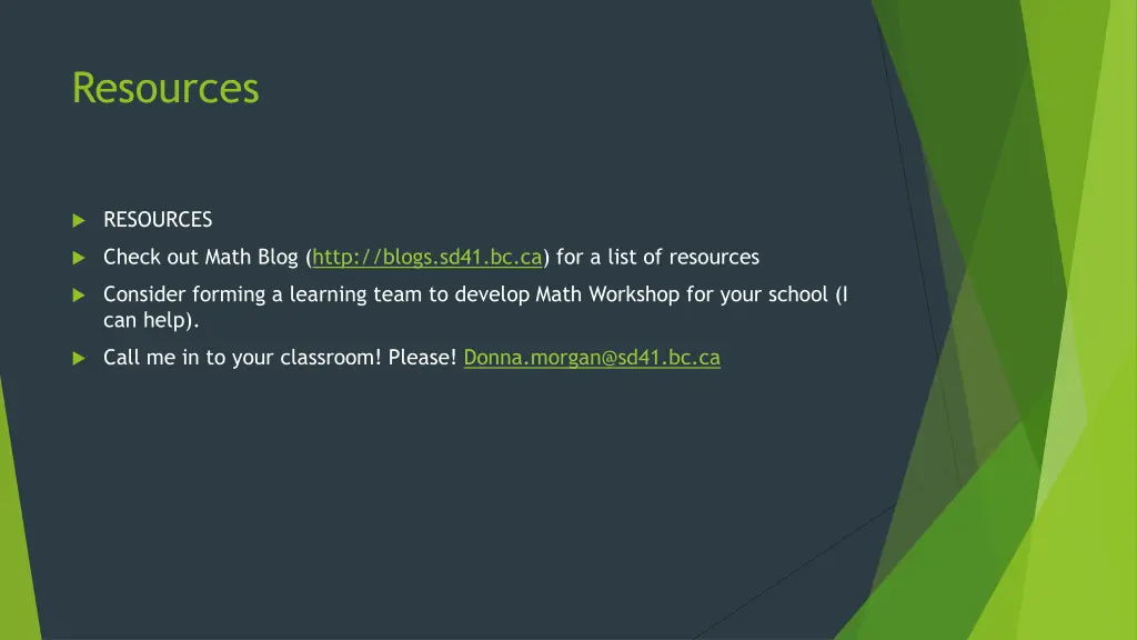 resources