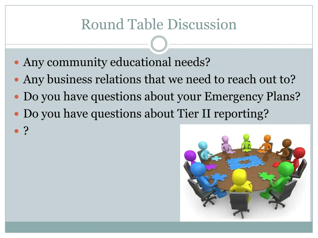 round table discussion