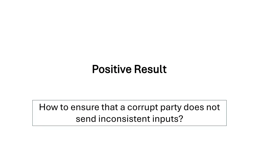 positive result positive result