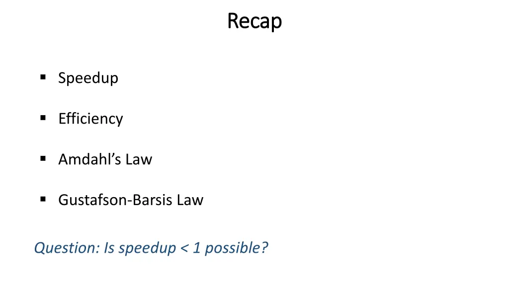 recap recap