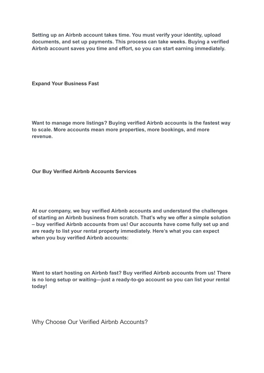 setting up an airbnb account takes time you must