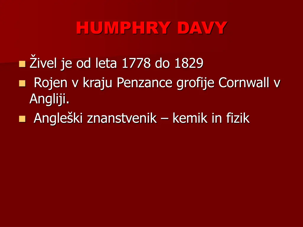 humphry davy 1