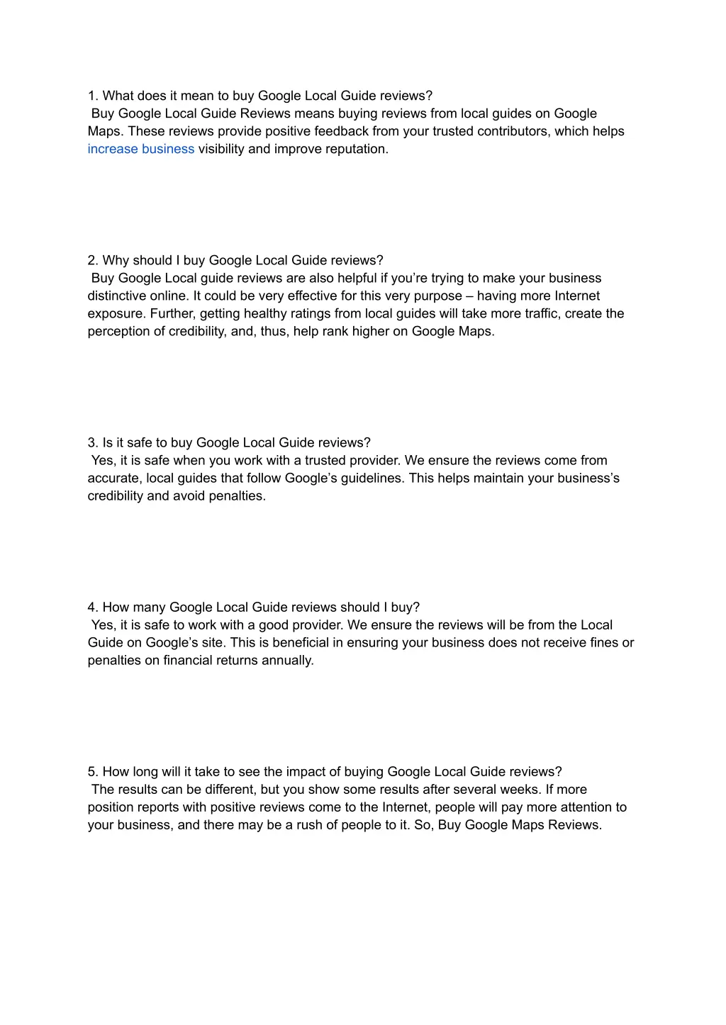 1 what does it mean to buy google local guide