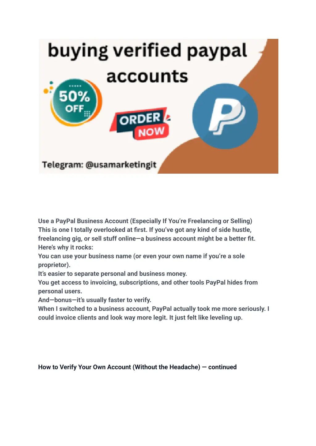 use a paypal business account especially