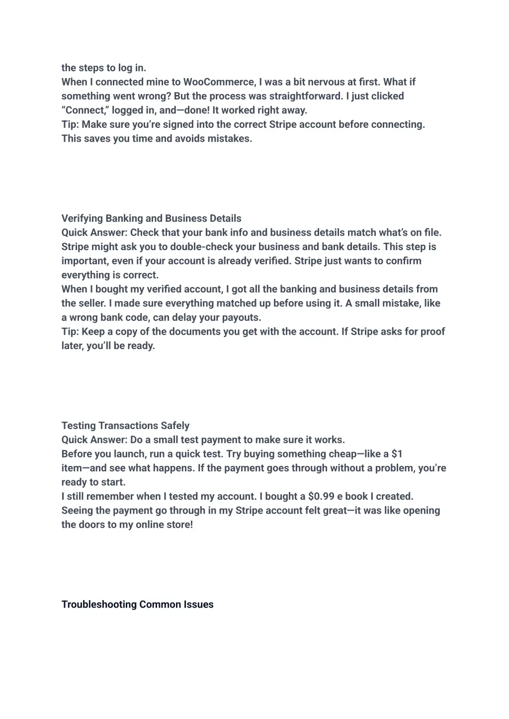 the steps to log in when i connected mine