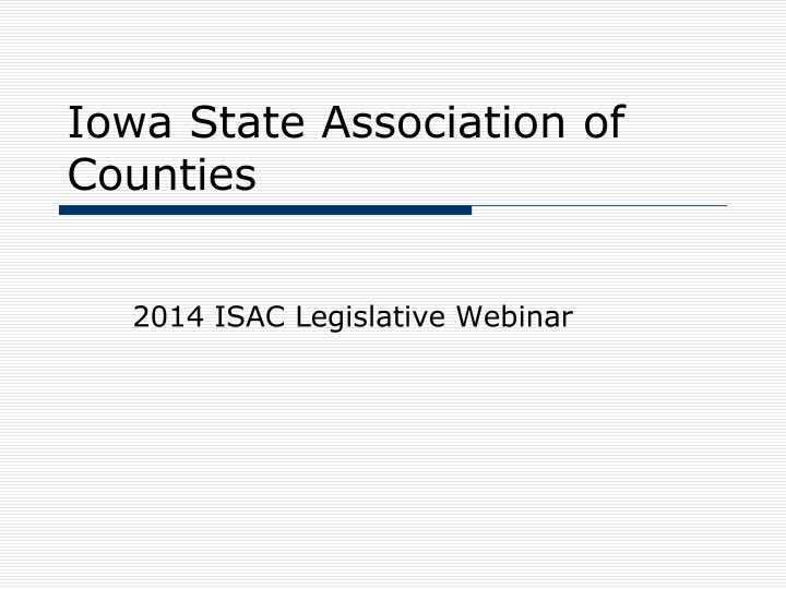 iowa state association of counties