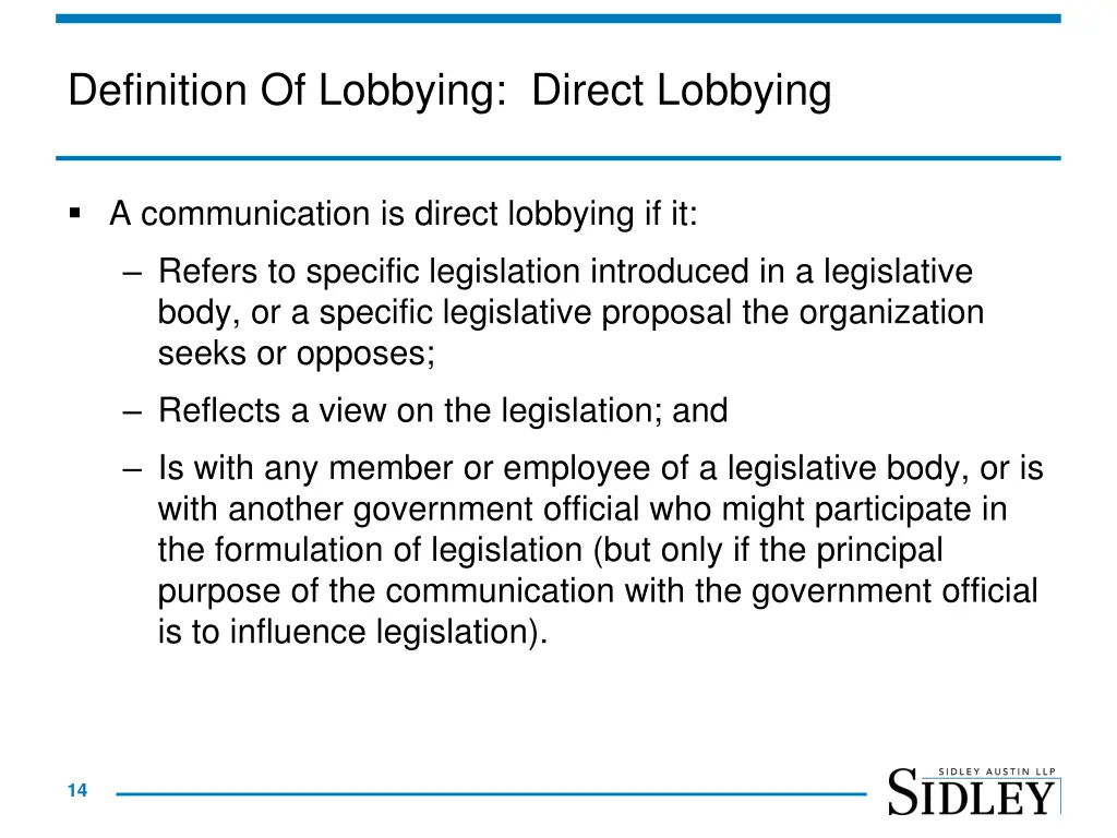 definition of lobbying direct lobbying