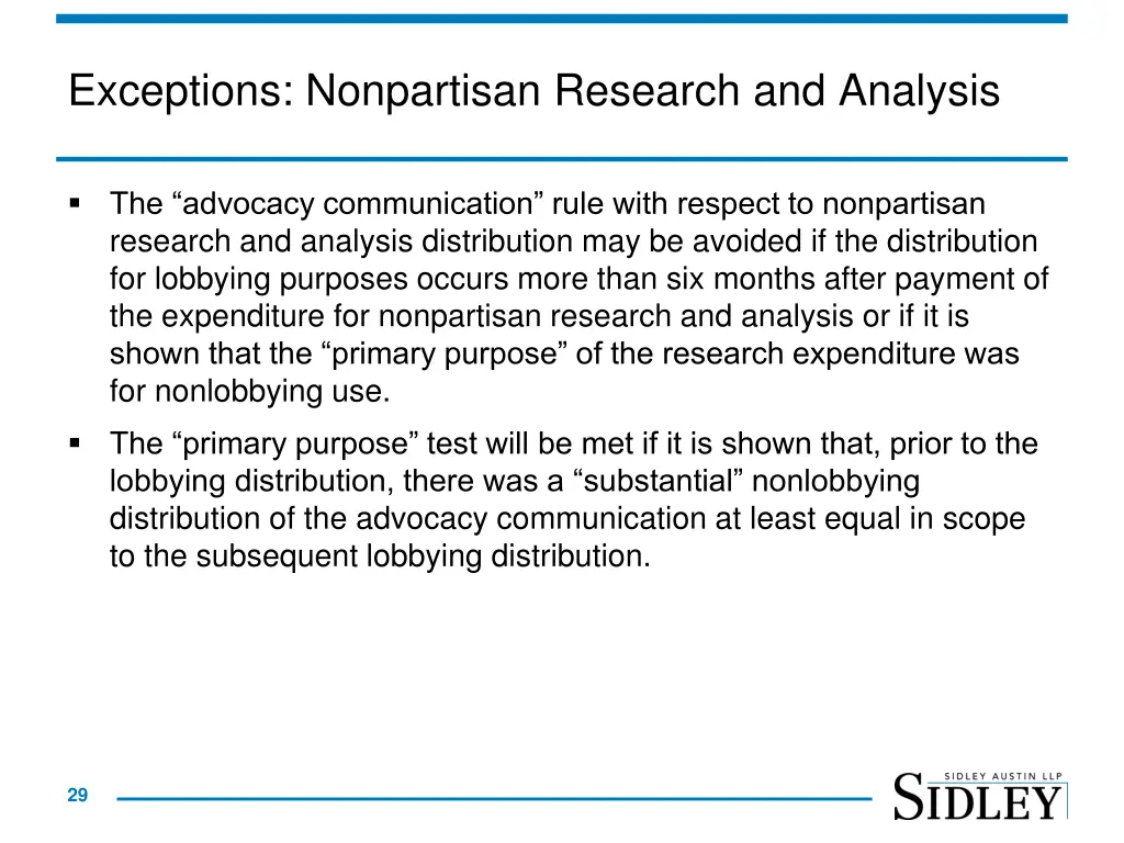 exceptions nonpartisan research and analysis 2