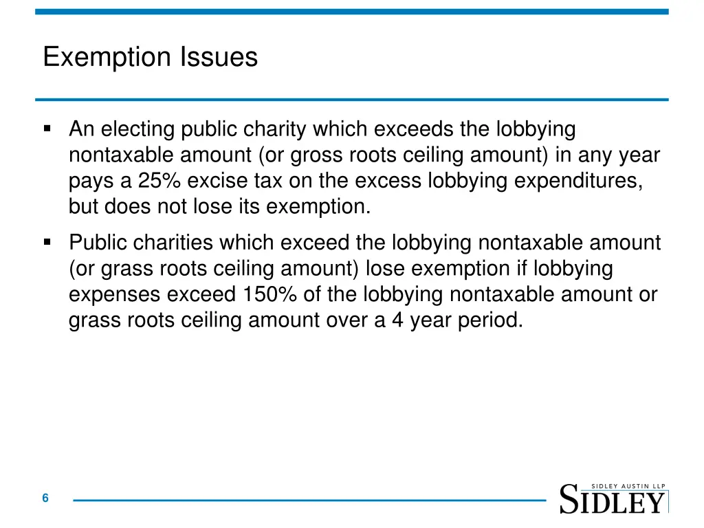 exemption issues 1