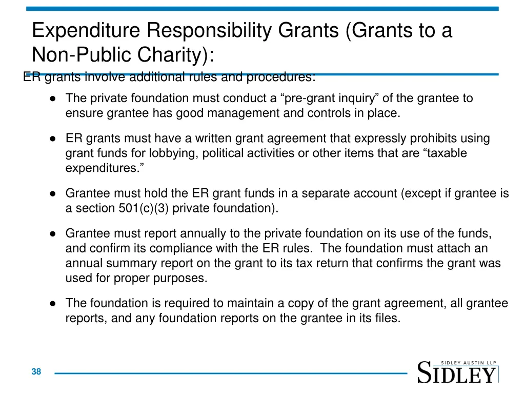 expenditure responsibility grants grants
