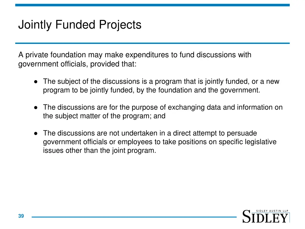 jointly funded projects