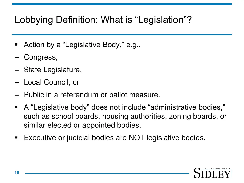 lobbying definition what is legislation