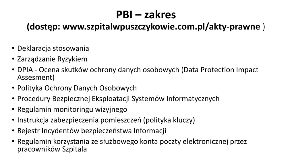 pbi zakres