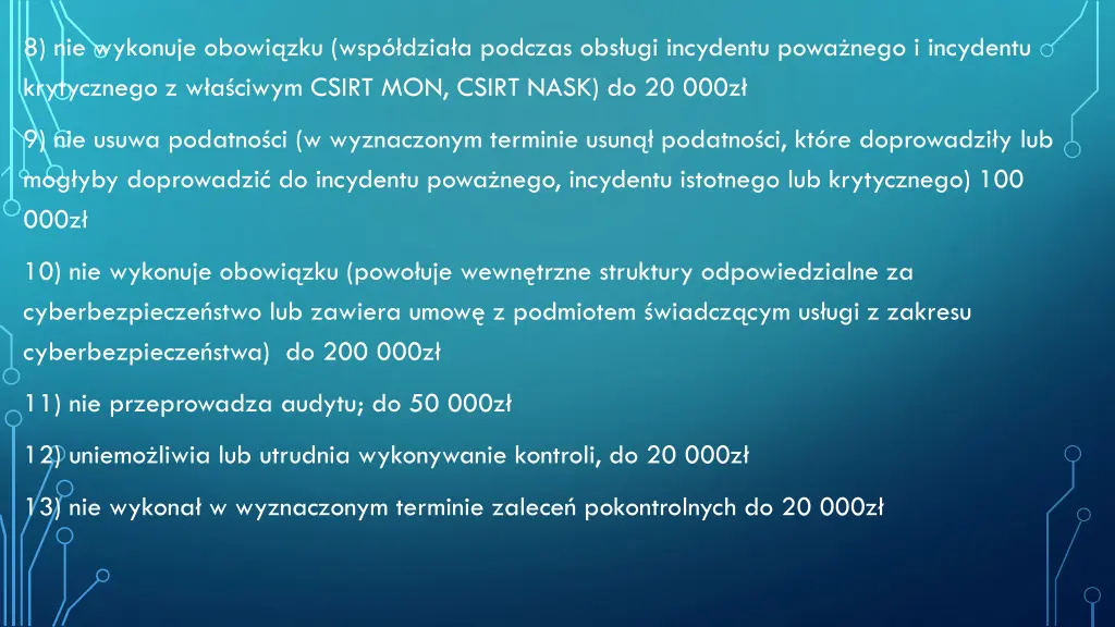 8 nie wykonuje obowi zku wsp dzia a podczas
