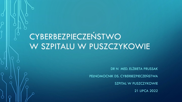 cyberbezpiecze stwo w szpitalu w puszczykowie