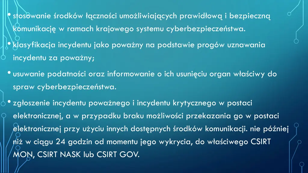 stosowanie rodk w czno ci umo liwiaj cych prawid