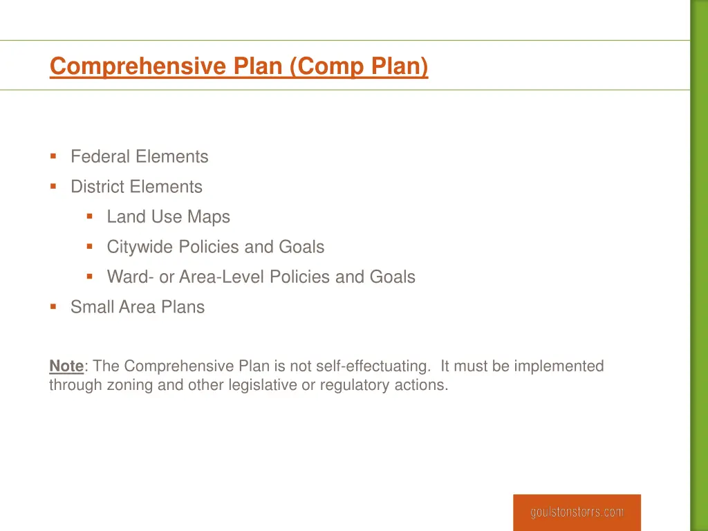 comprehensive plan comp plan