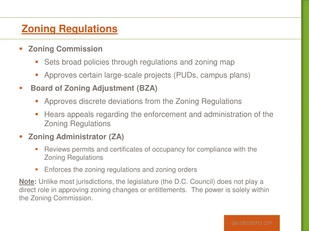 zoning regulations