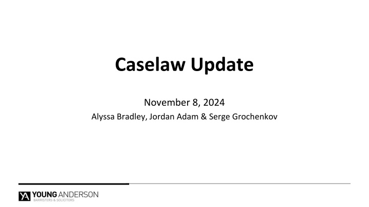 caselaw update