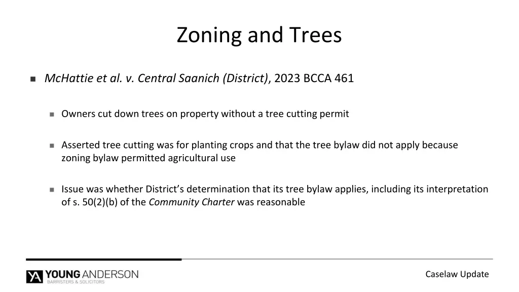 zoning and trees