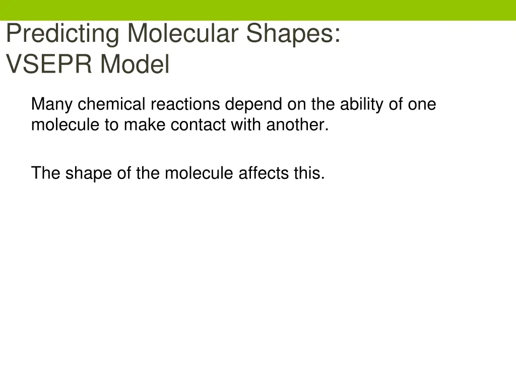 predicting molecular shapes vsepr model