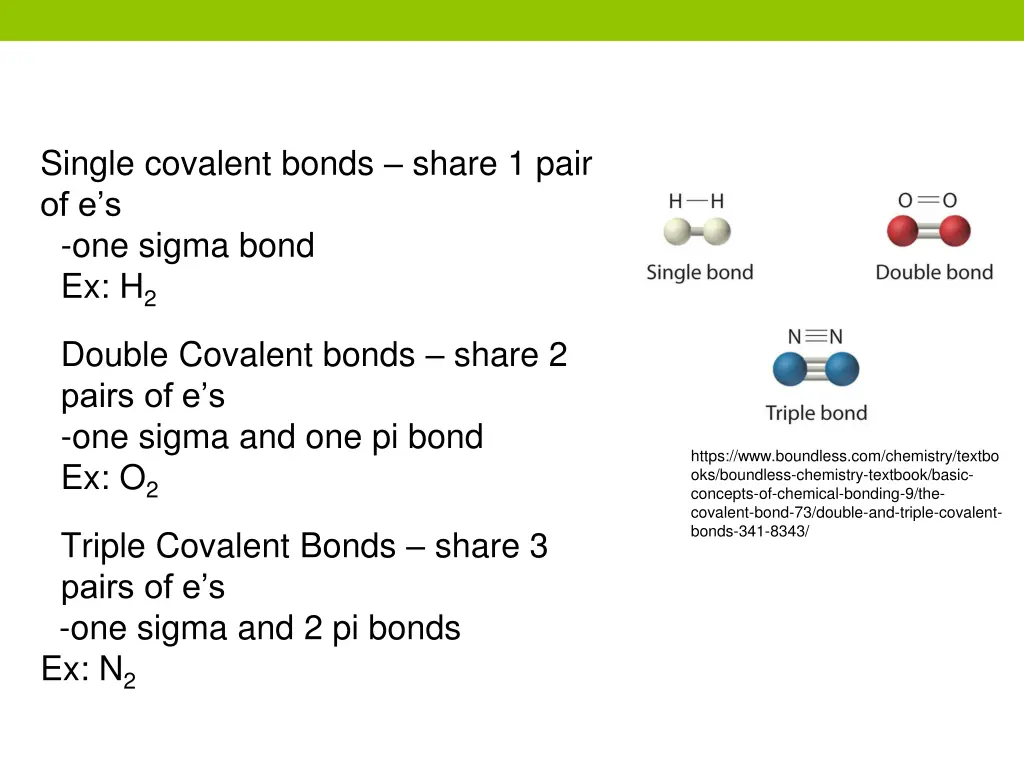 single covalent bonds share 1 pair