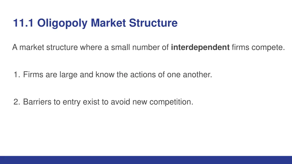 11 1 oligopoly market structure