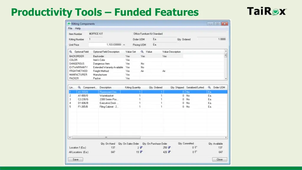 productivity tools funded features