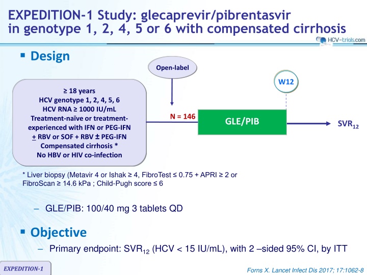 expedition 1 study glecaprevir pibrentasvir