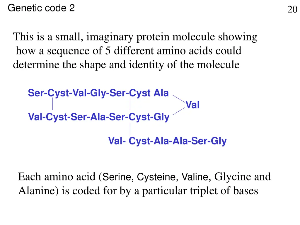 genetic code 2
