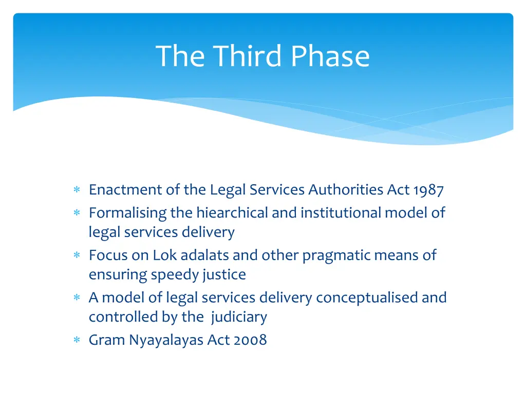 the third phase