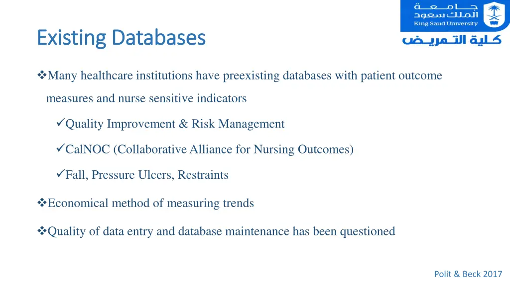 existing databases existing databases