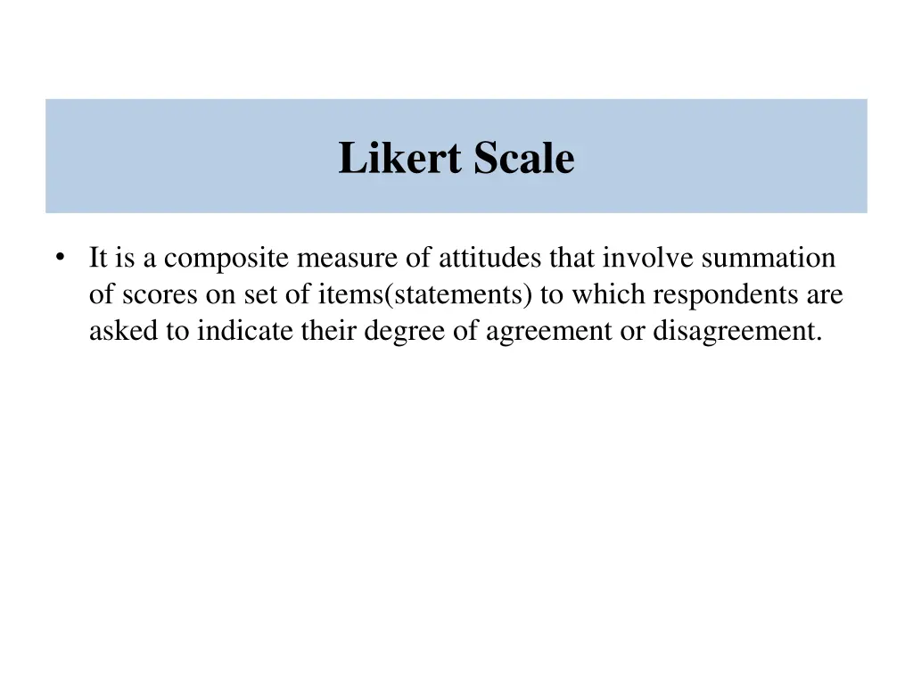likert scale