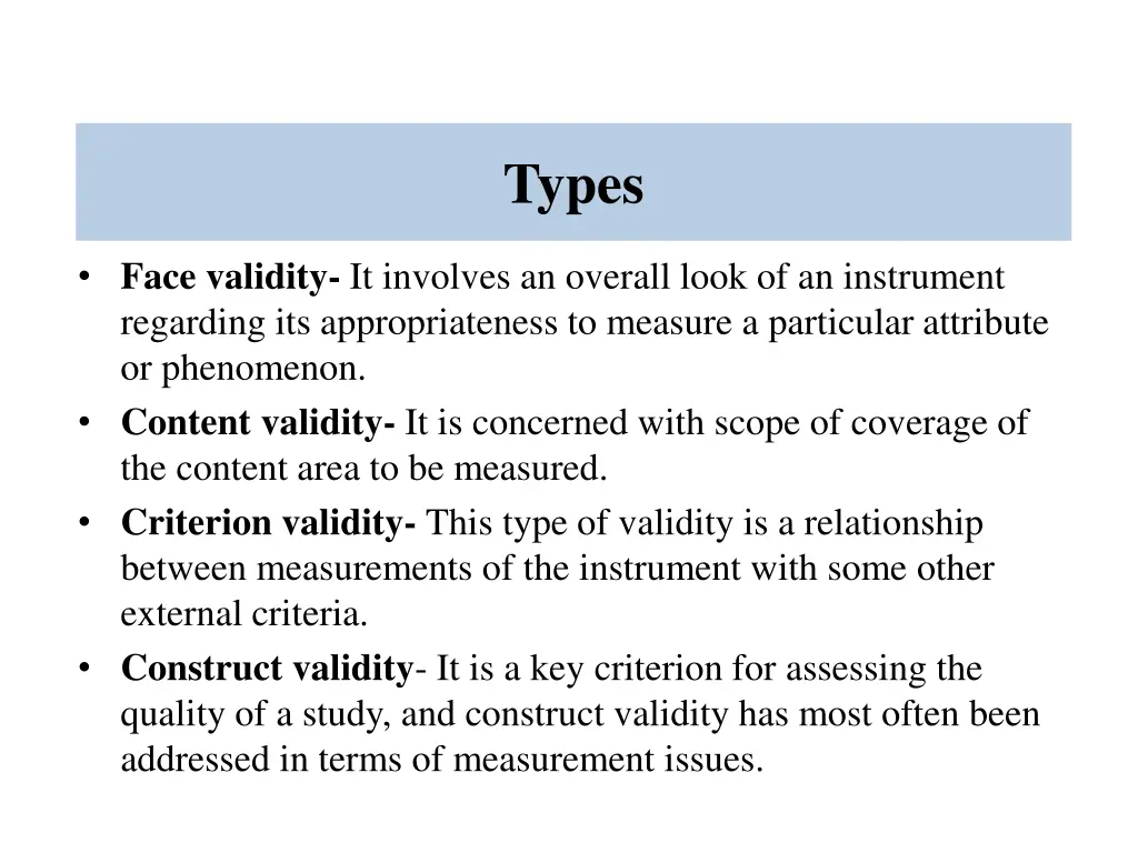 types 1