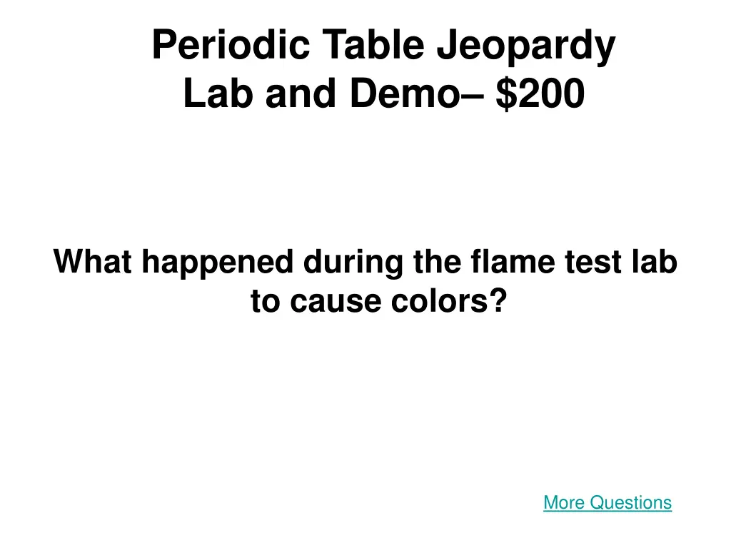 periodic table jeopardy lab and demo 200