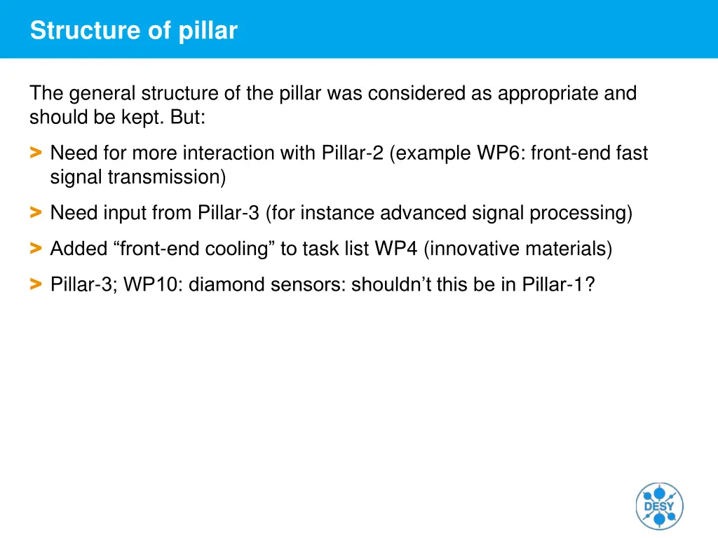 structure of pillar