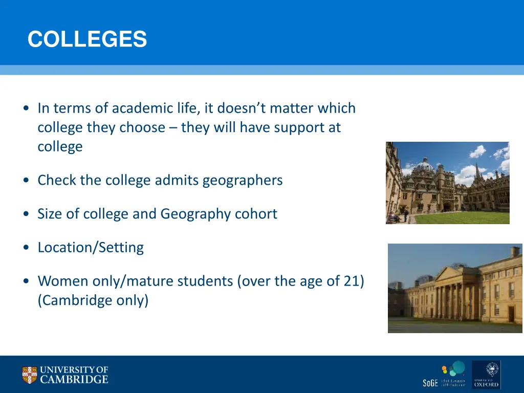 colleges