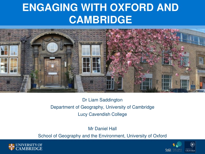engaging with oxford and cambridge
