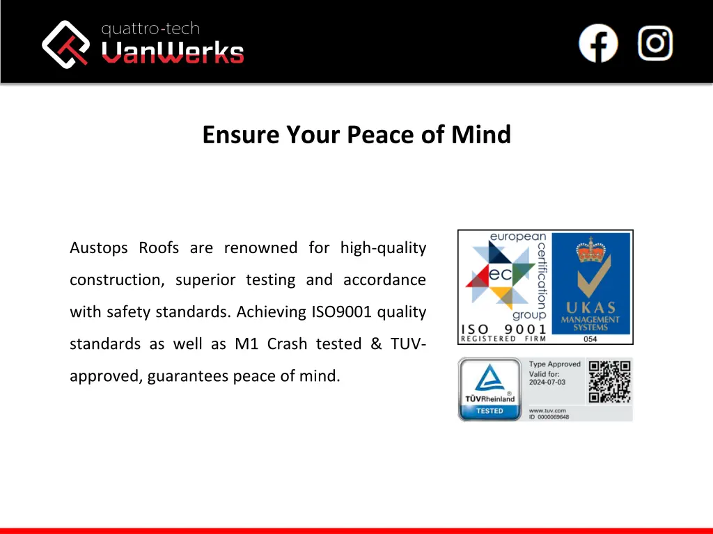 ensure your peace of mind