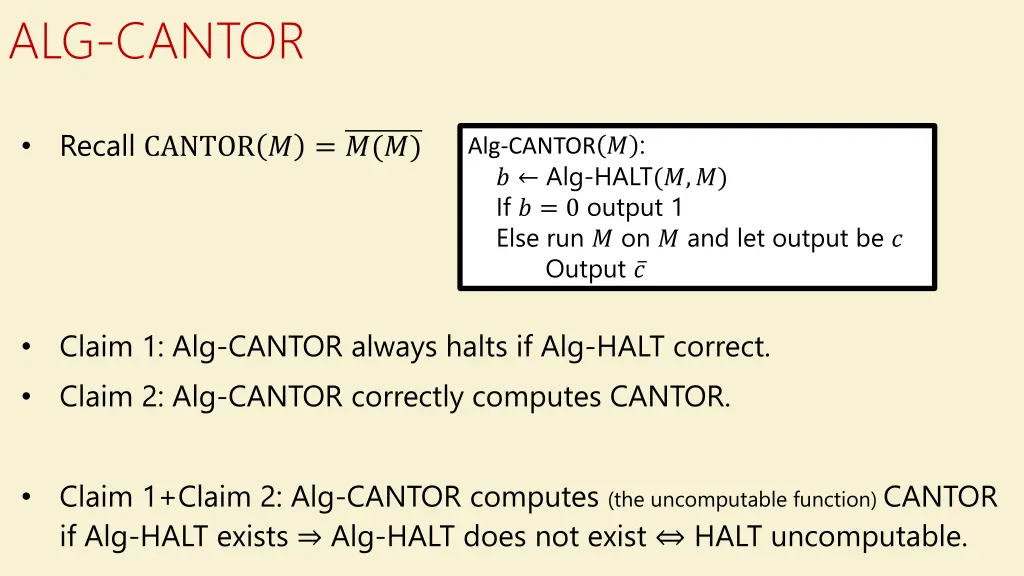 alg cantor
