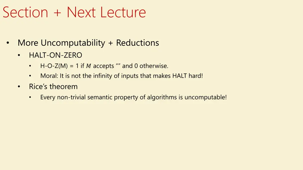 section next lecture
