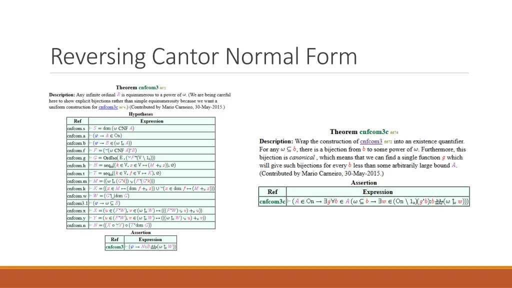 reversing cantor normal form 2