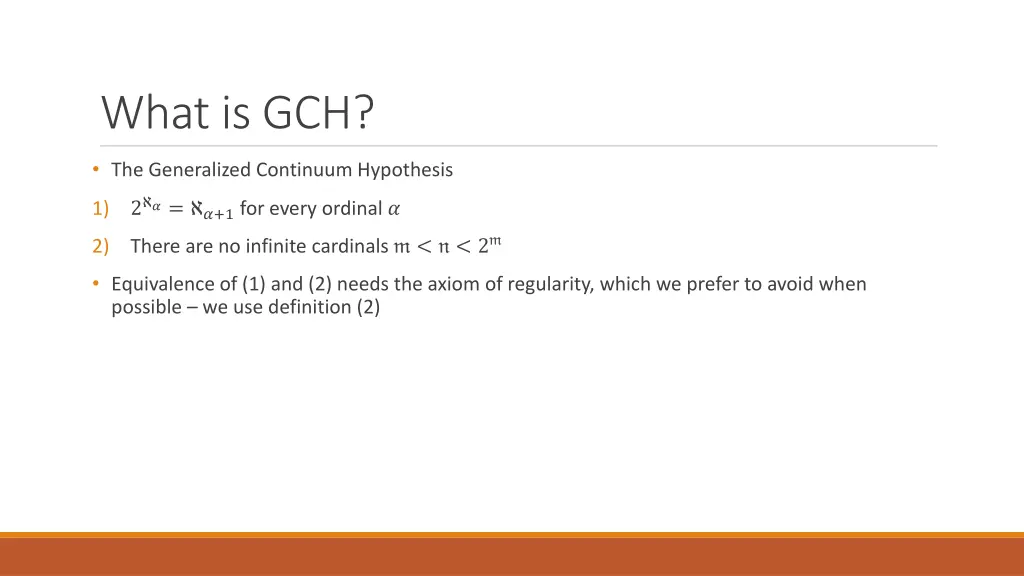 what is gch