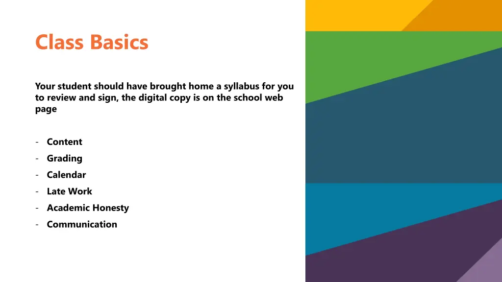 class basics