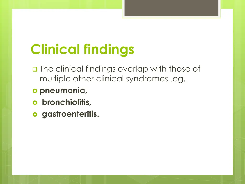 clinical findings 1