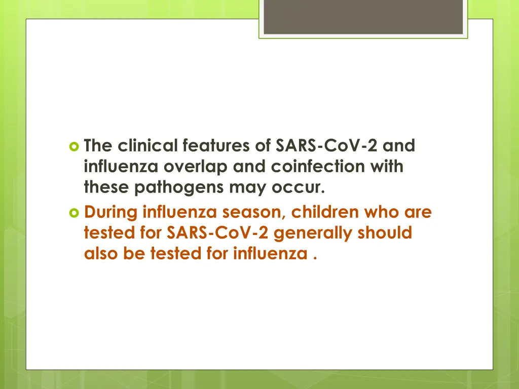 the clinical features of sars cov 2 and influenza